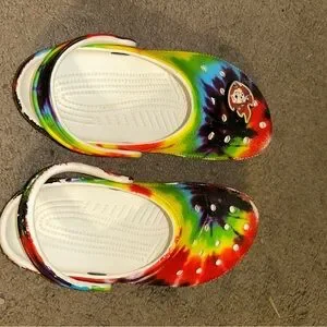 CROCS | Shoes | Crocs Red And Yellow Slippers With  display picture 1